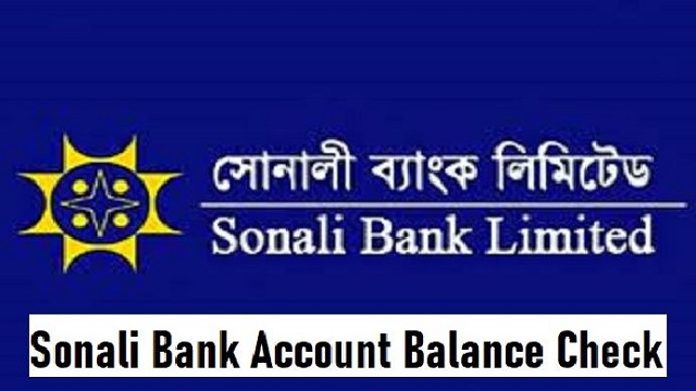 Sonali Bank Account Balance Check
